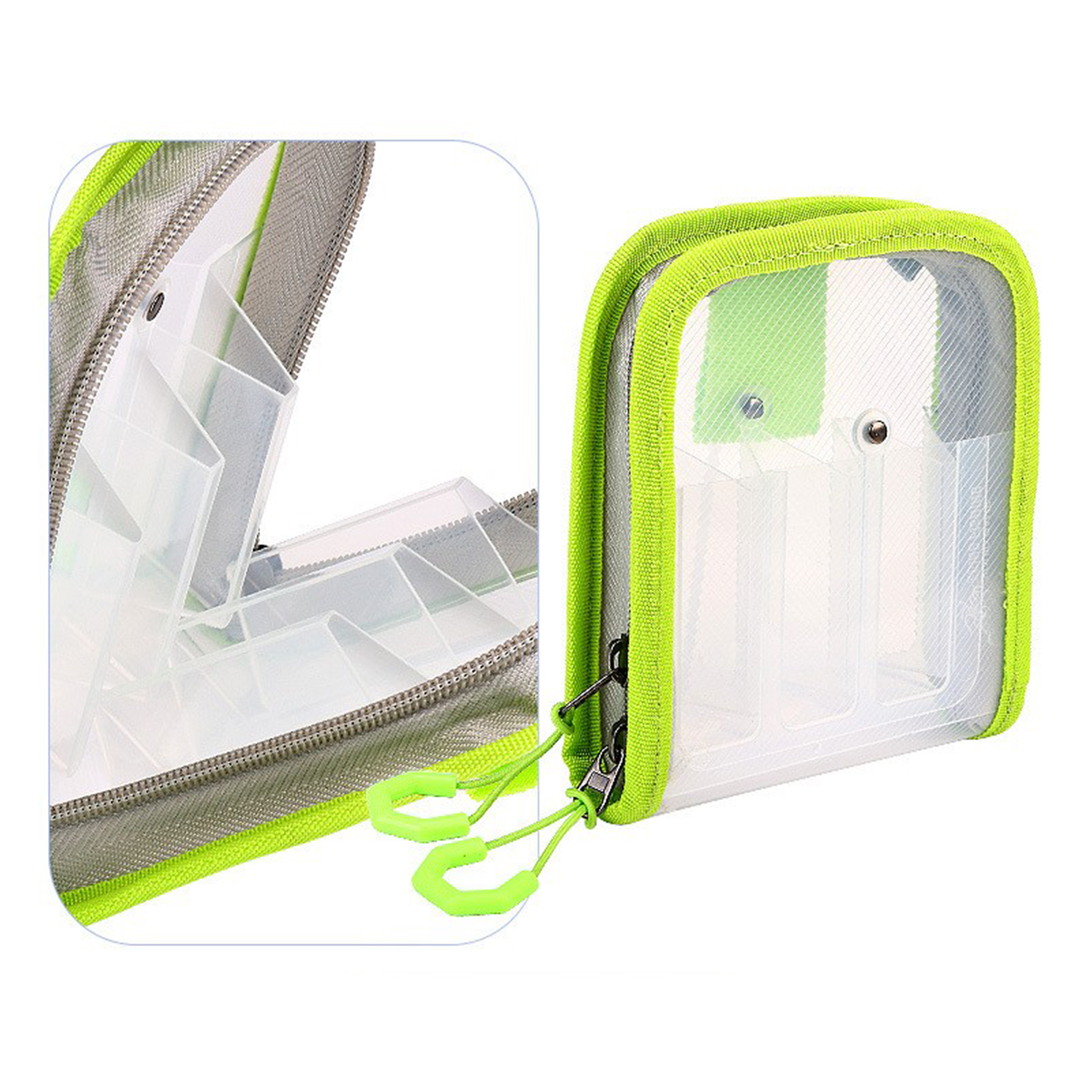 Fishing Hook Jig - 6 Grid Fishing Lure Storage Bag