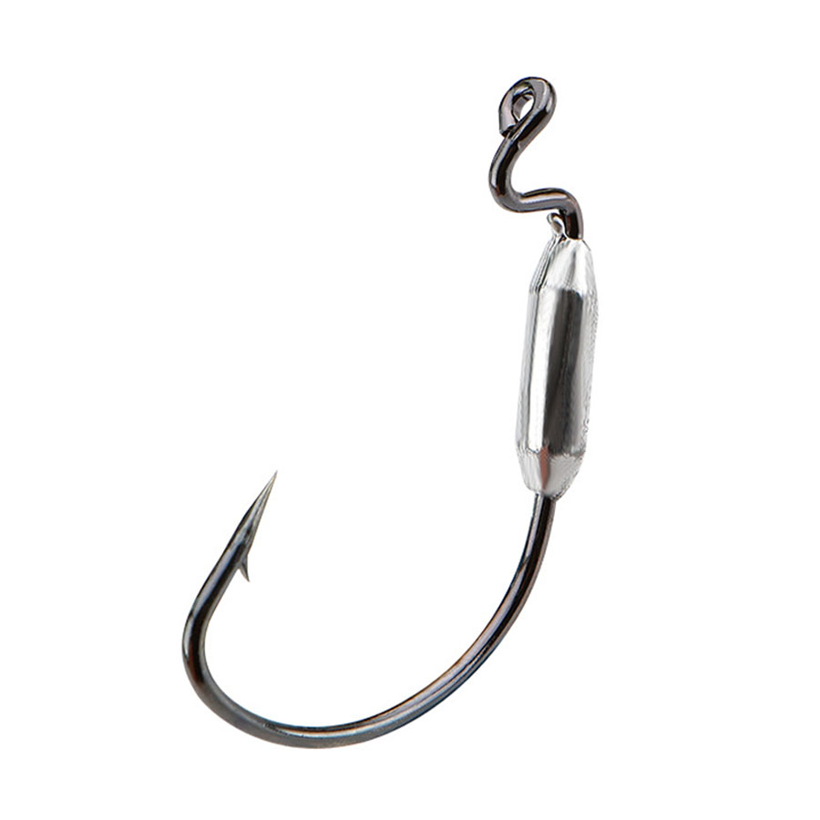 5pcs Soft Worm Lure 1/0# 2/0#  - Fishing Hook Offset のレビューと価格