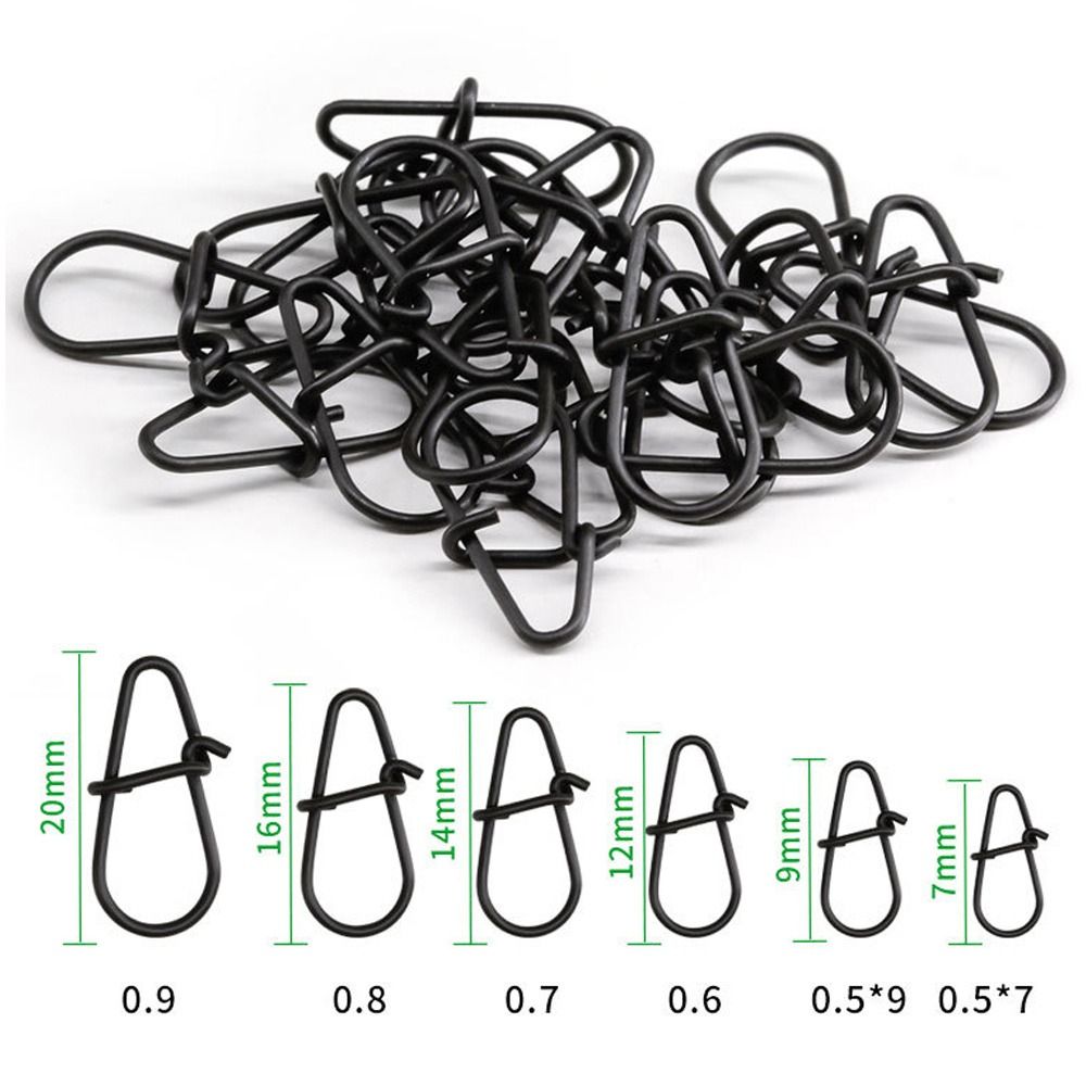100Pcs/lot Matte black Snap Fi - Fishing Hook Box のレビューと価格