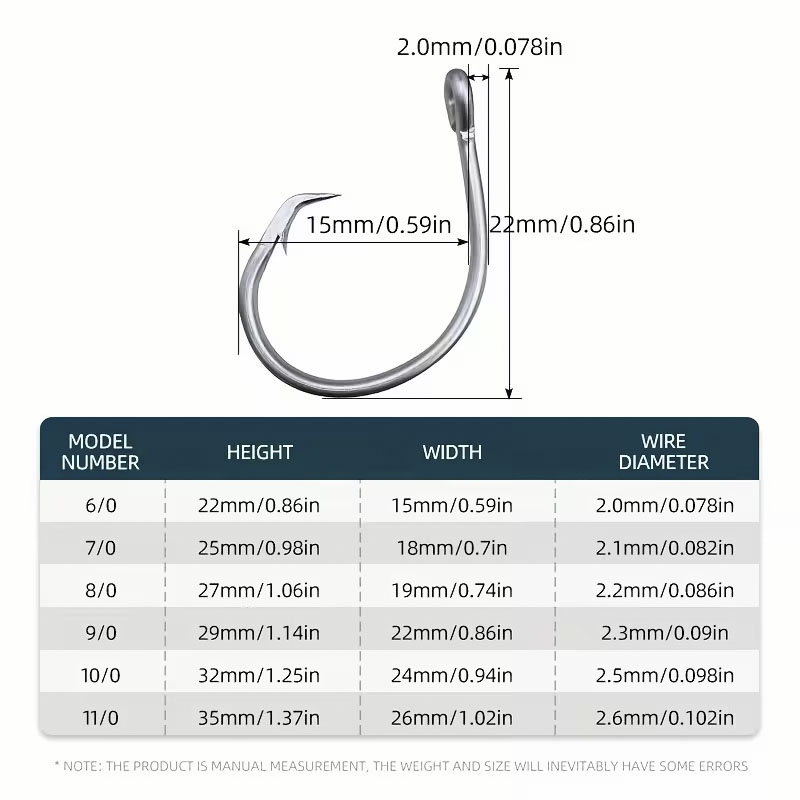 30pcs/box Fishing Hooks Stainl - Fishing Hook Circle のレビューと価格