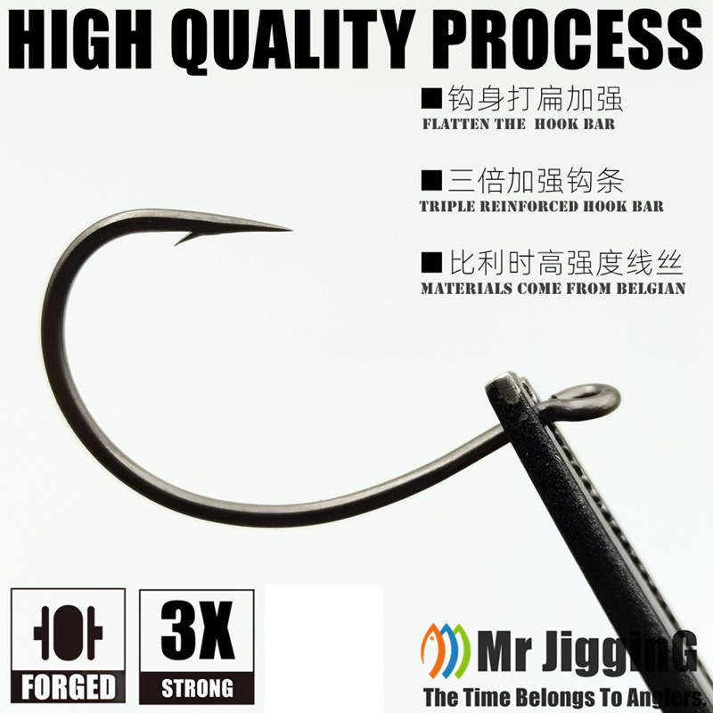 Mr JigginG PTFE Super Slide Wa - Fishing Hook Offset のレビューと価格