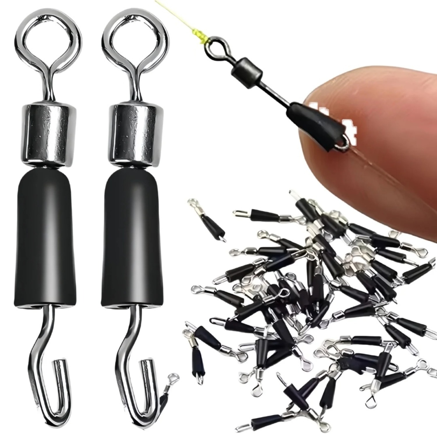50pcs Carp Fishing Quick Chang - Fishing Hook Stainless Steel のレビューと価格
