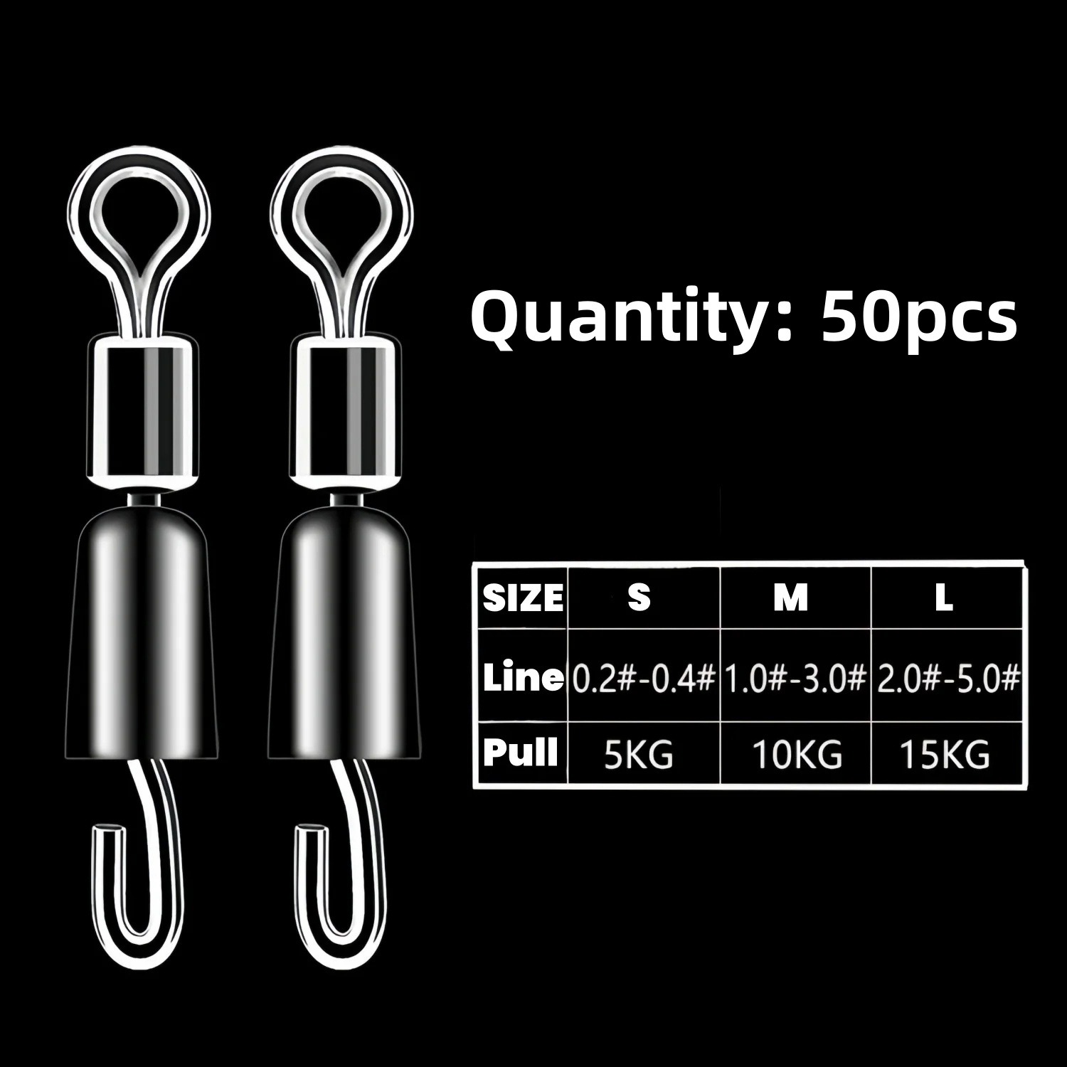 50pcs Carp Fishing Quick Chang - Fishing Hook Stainless Steel のレビューと価格