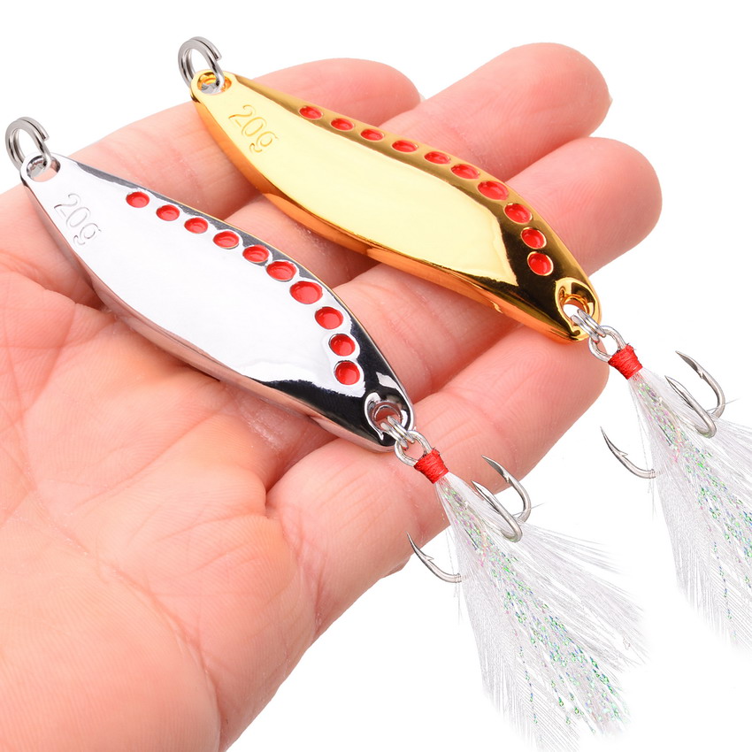 8PCS/Set Lure Metal Spinner Sp - Fishing Hook Treble のレビューと価格