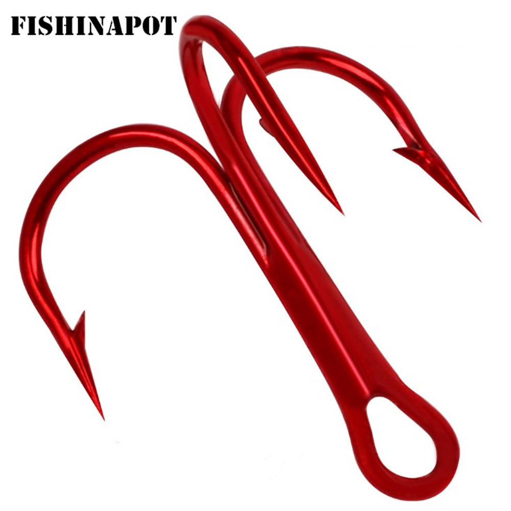 20pcs/lot Red 2/4/6/8/10# Fish - Fishing Hook Offset のレビューと価格