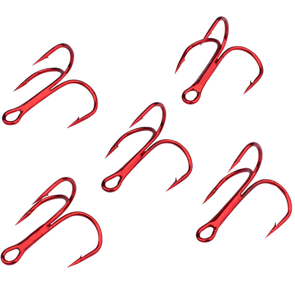 20pcs/lot Red 2/4/6/8/10# Fish - Fishing Hook Offset のレビューと価格