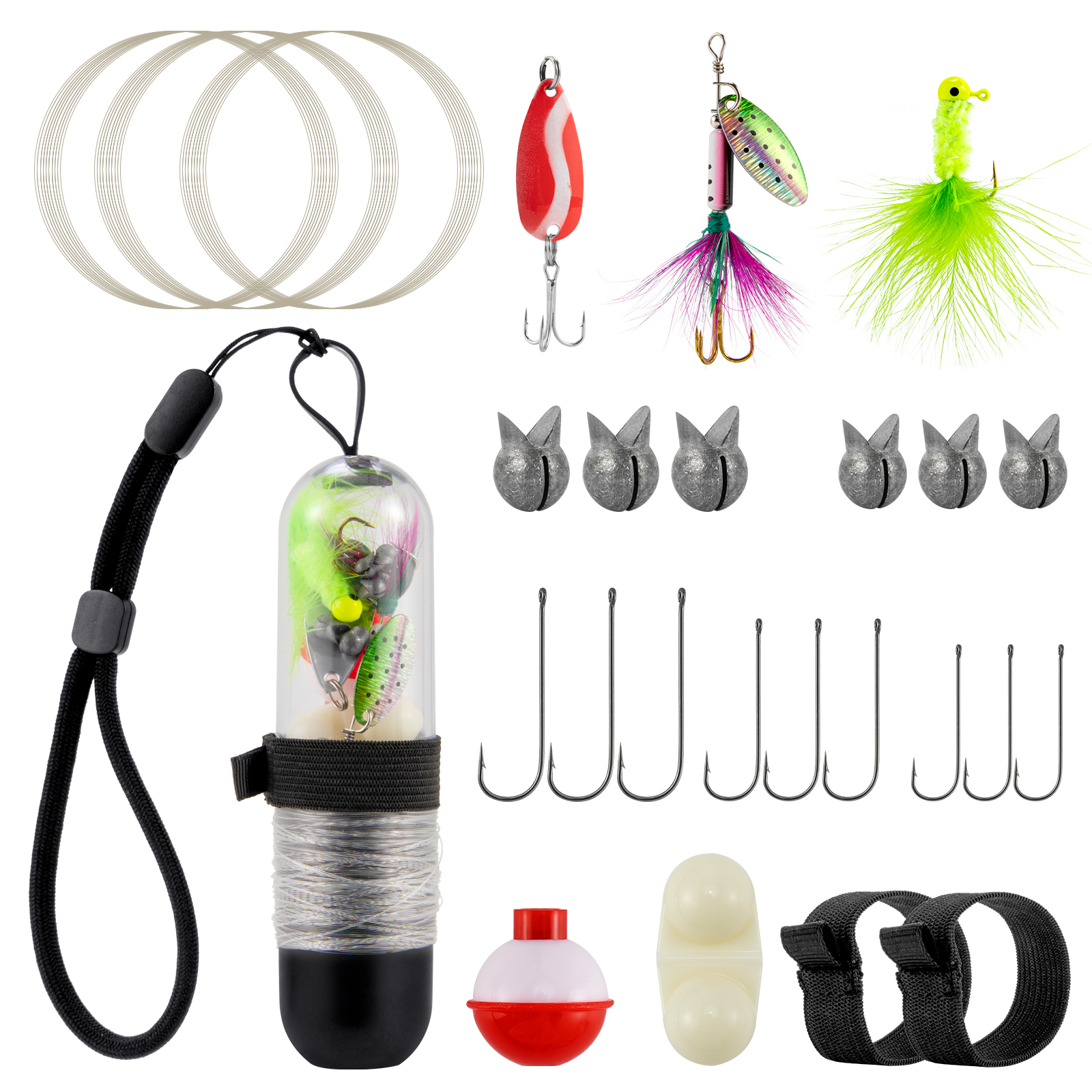 25pcs Survival Fishing Kit Poc - Fishing Hook Jig のレビューと価格