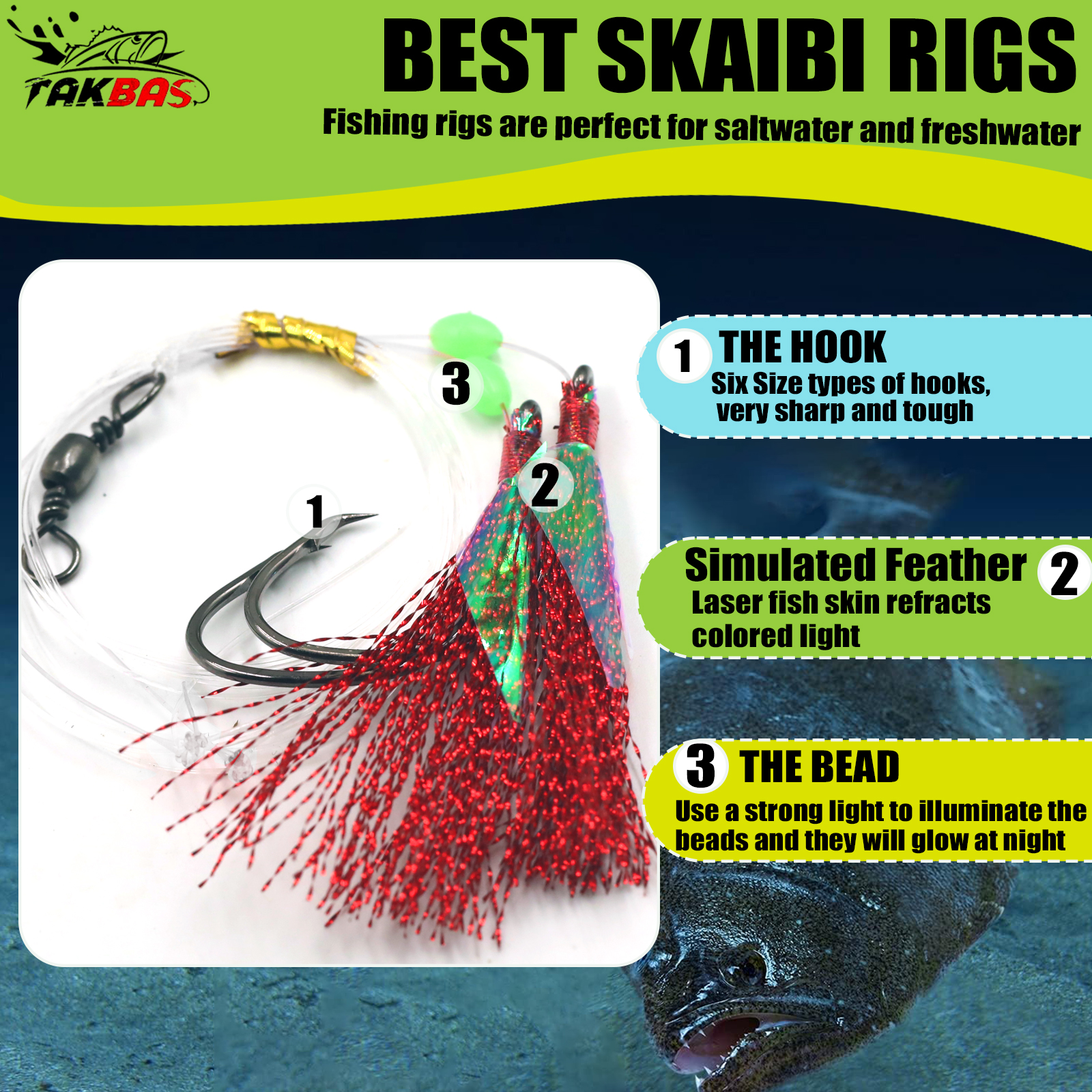 6pcs Snapper Tackle Flasher Ri - Fishing Hook Circle のレビューと価格