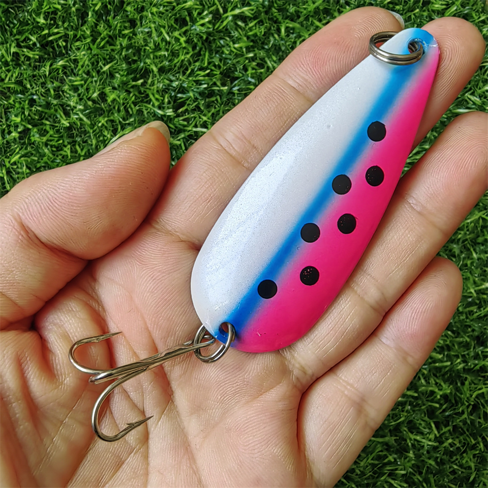 1PCS Spinner Spoon Lure 27G 19 - Fishing Hook Treble のレビューと価格