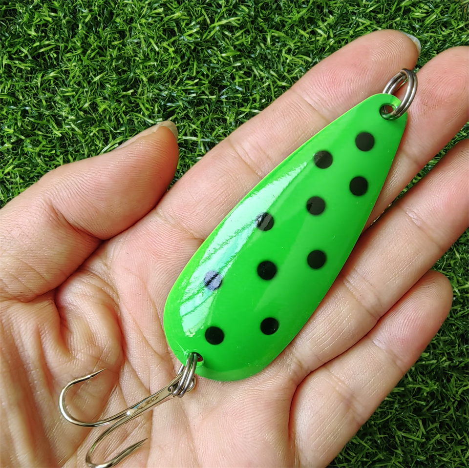 1PCS Spinner Spoon Lure 27G 19 - Fishing Hook Treble のレビューと価格