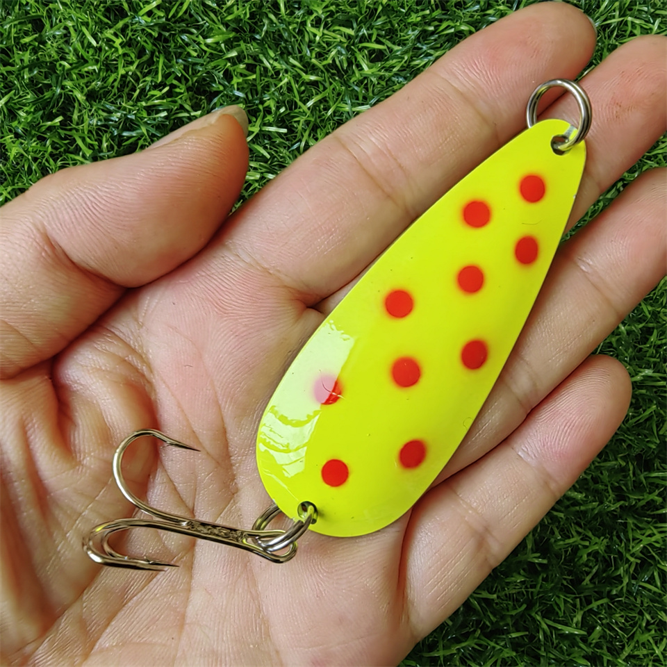 1PCS Spinner Spoon Lure 27G 19 - Fishing Hook Treble のレビューと価格