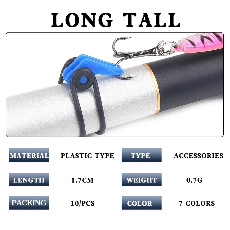 10pcs/lot Plastic Fishing Hook - Fishing Hook Jig のレビューと価格