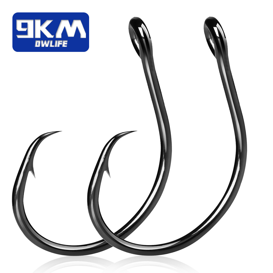 9KM 25-50Pcs Inline Wide Gap C - Fishing Hook Circle のレビューと価格
