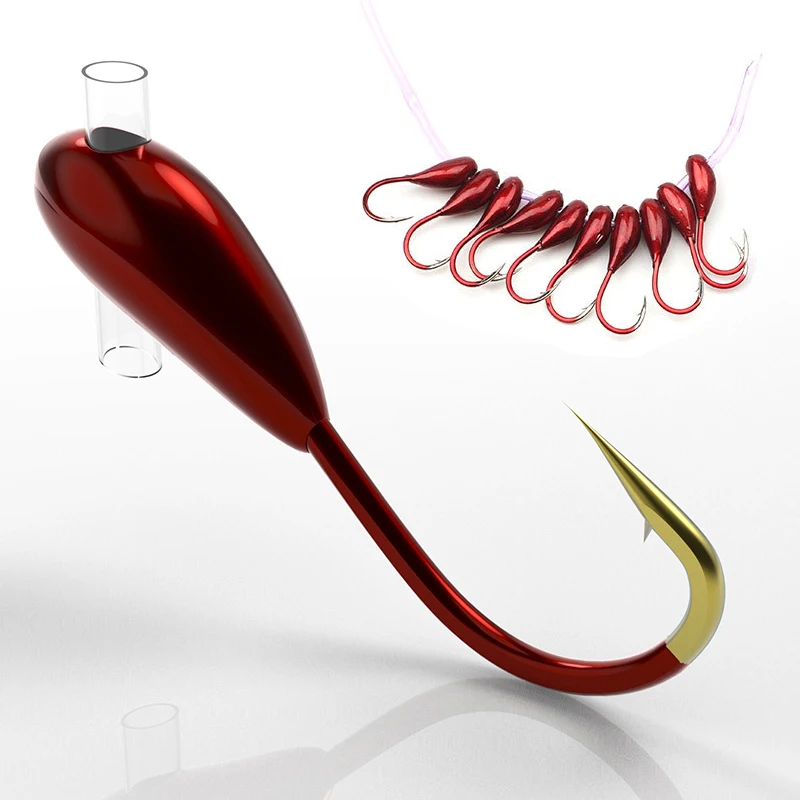 10/20PCS Winter Ice Fishing Ho - Fishing Hook Barbless のレビューと価格