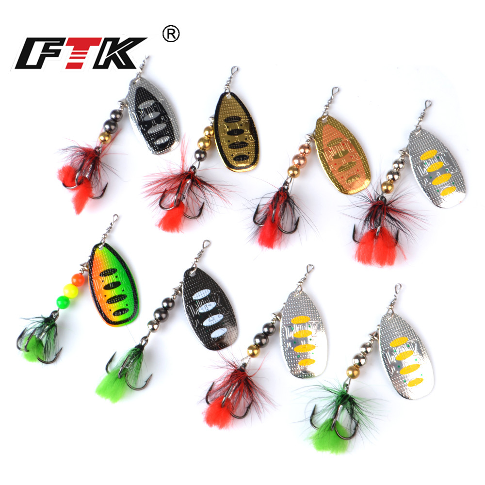 FTK Metal Fishing Lure Spinner - Fishing Hook Treble のレビューと価格