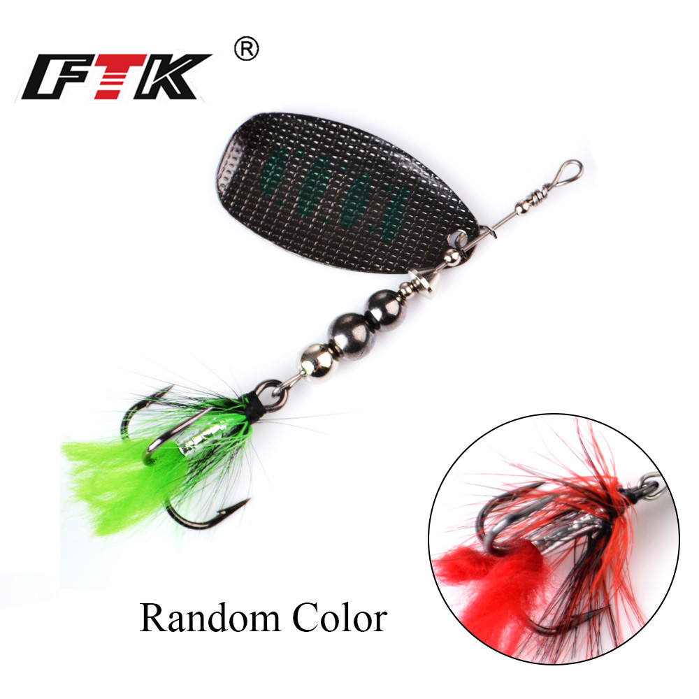 FTK Metal Fishing Lure Spinner - Fishing Hook Treble のレビューと価格