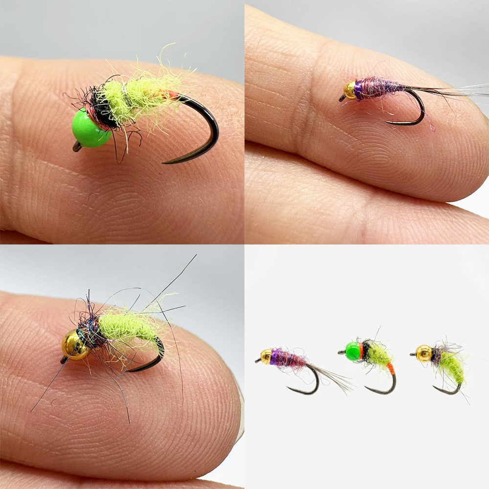 6/12Pcs Mixed Wet Nymph Fly Fi - Fishing Hook Assortment のレビューと価格