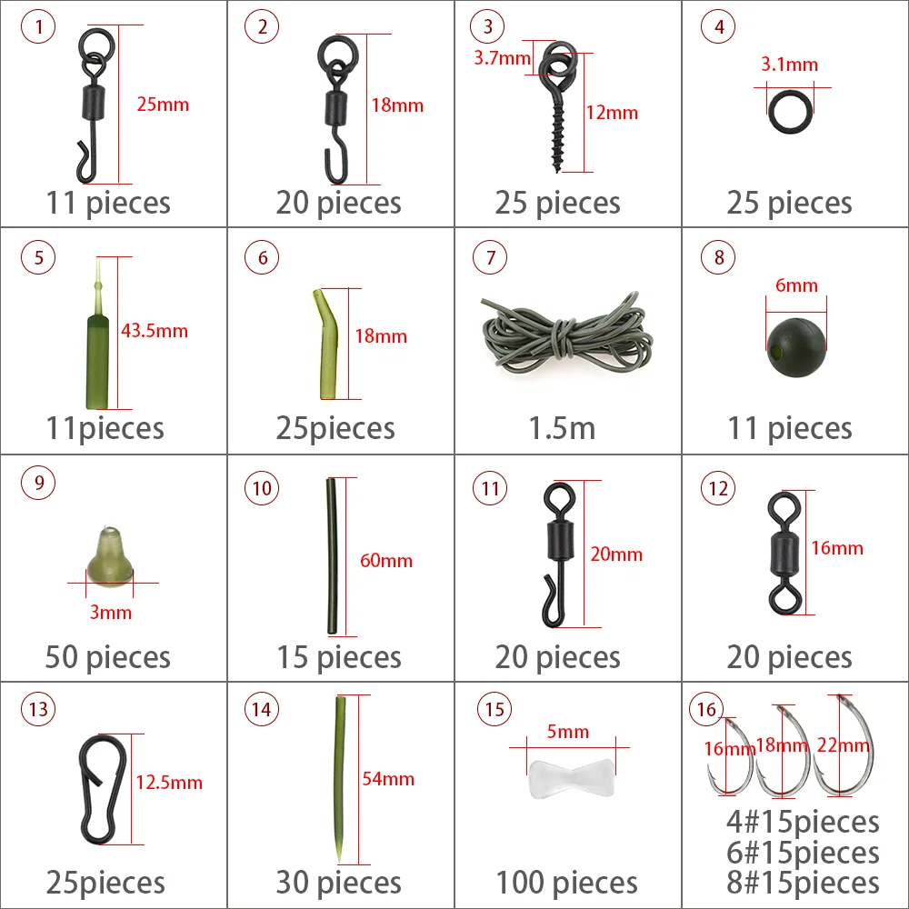 Carp Fishing Tackle Kit With B - Fishing Hook Box のレビューと価格