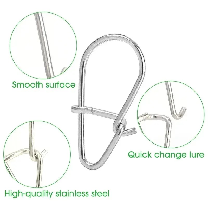 100/200PCS Stainless Steel Fis - Fishing Hook Stainless Steel のレビューと価格