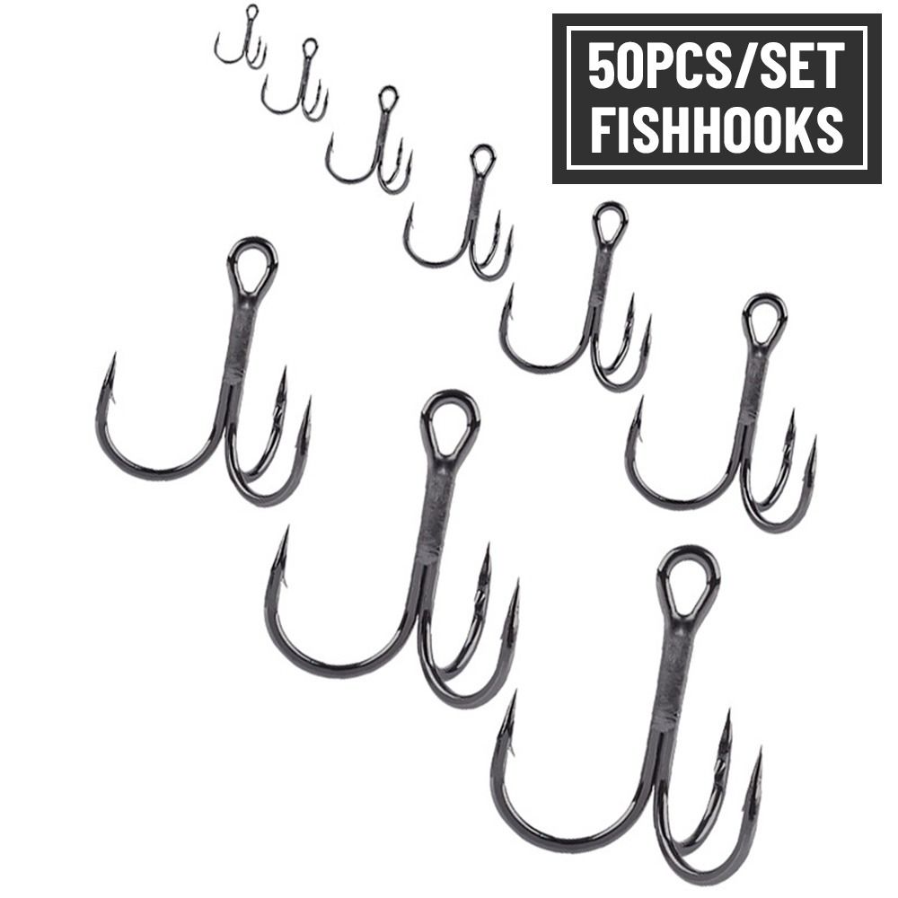 50Pcs/set Nickel Super Sharp F - Fishing Hook Assortment のレビューと価格