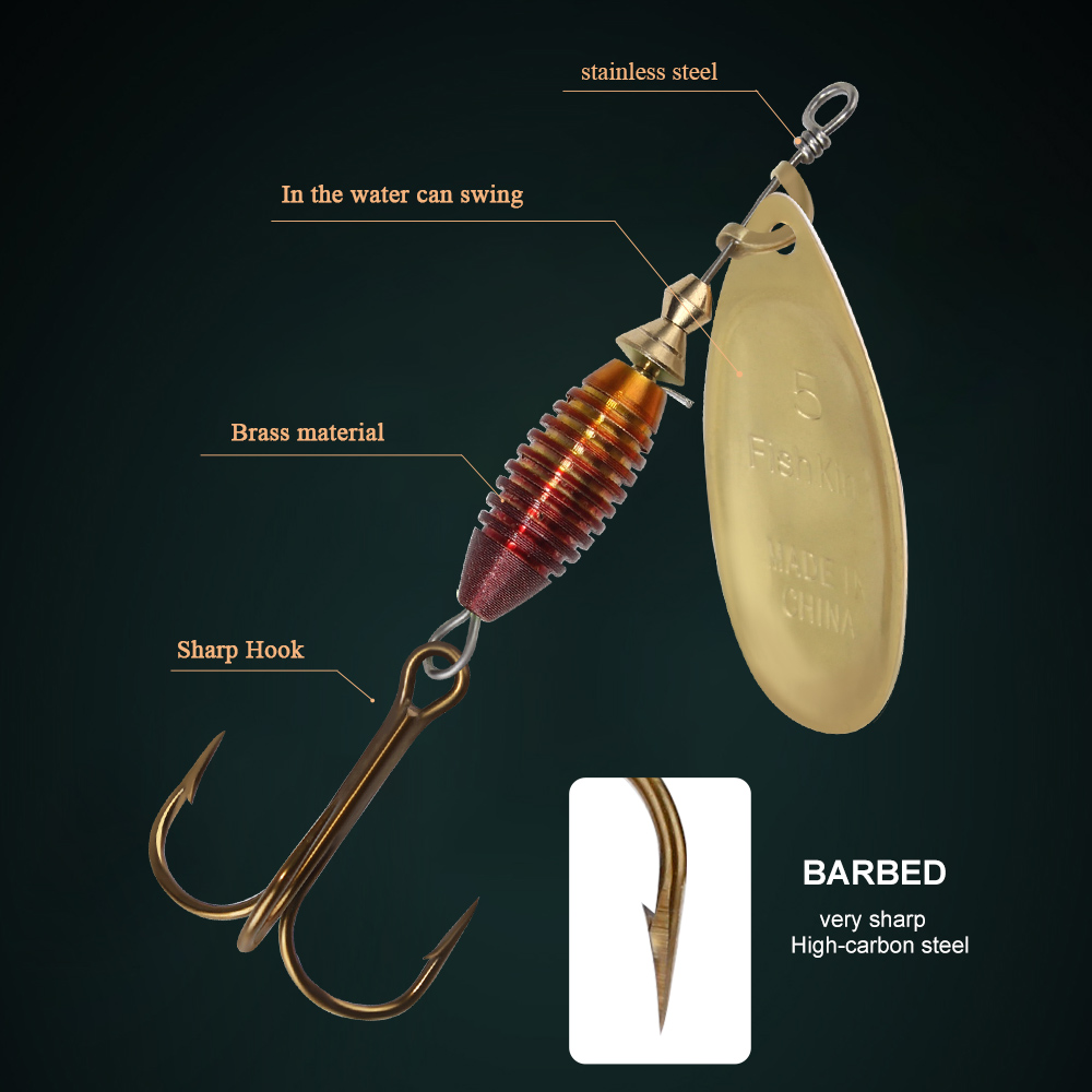 Metal Fishing Lure 4g 4.8g 7g  - Fishing Hook Treble のレビューと価格
