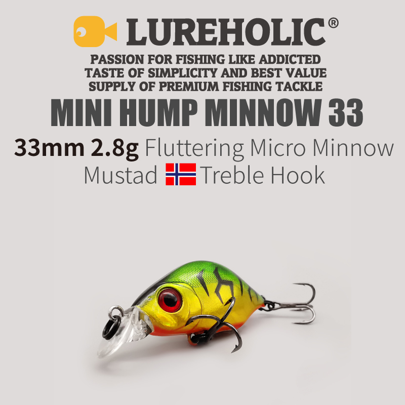 LUREHOLIC 33mm 2.8g Fluttering - Fishing Hook Treble のレビューと価格