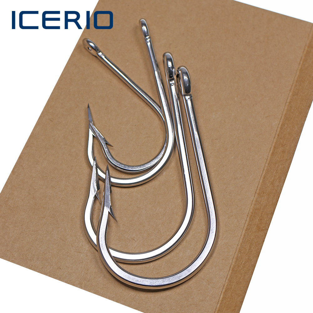 ICERIO Saltwater Anti Corrosio - Fishing Hook Barbless のレビューと価格