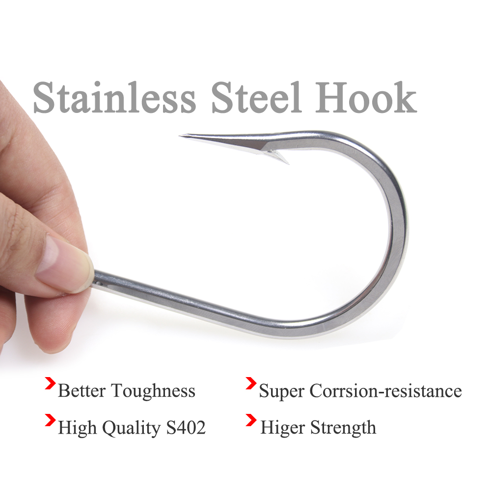 ICERIO Saltwater Anti Corrosio - Fishing Hook Barbless のレビューと価格