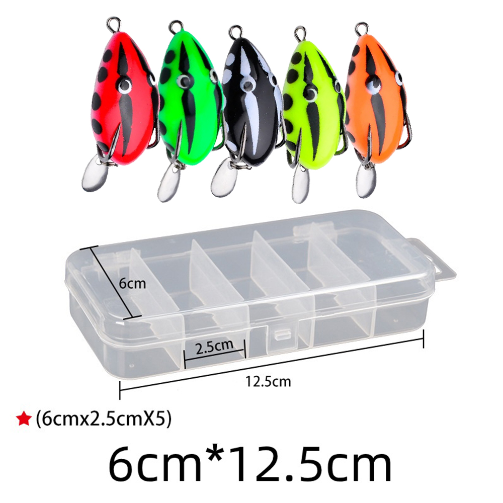 5pcs/Box Topwater Fishing Lure - Fishing Hook Weedless のレビューと価格