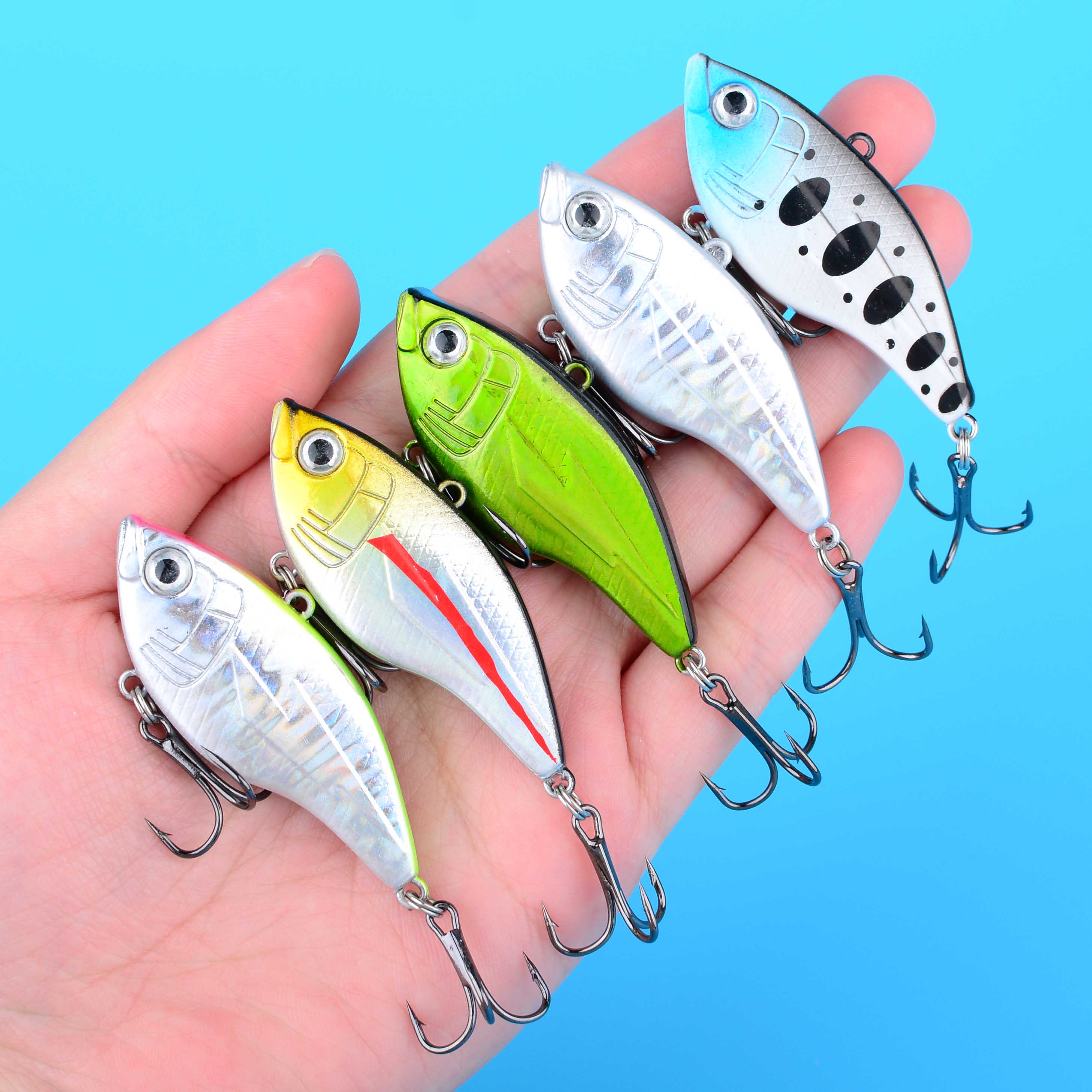 1PC Hard VIB Fishing Lure 5.2c - Fishing Hook Treble のレビューと価格