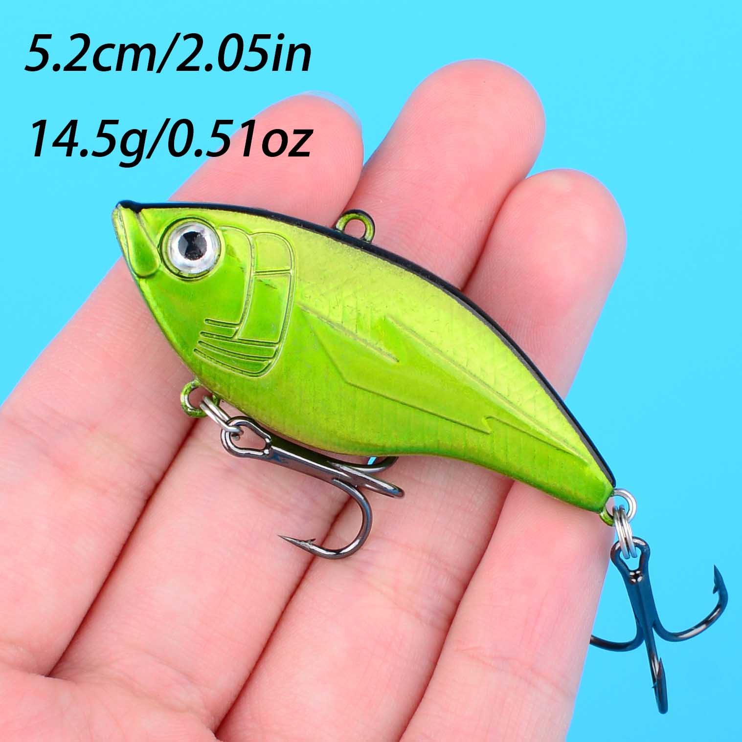 1PC Hard VIB Fishing Lure 5.2c - Fishing Hook Treble のレビューと価格