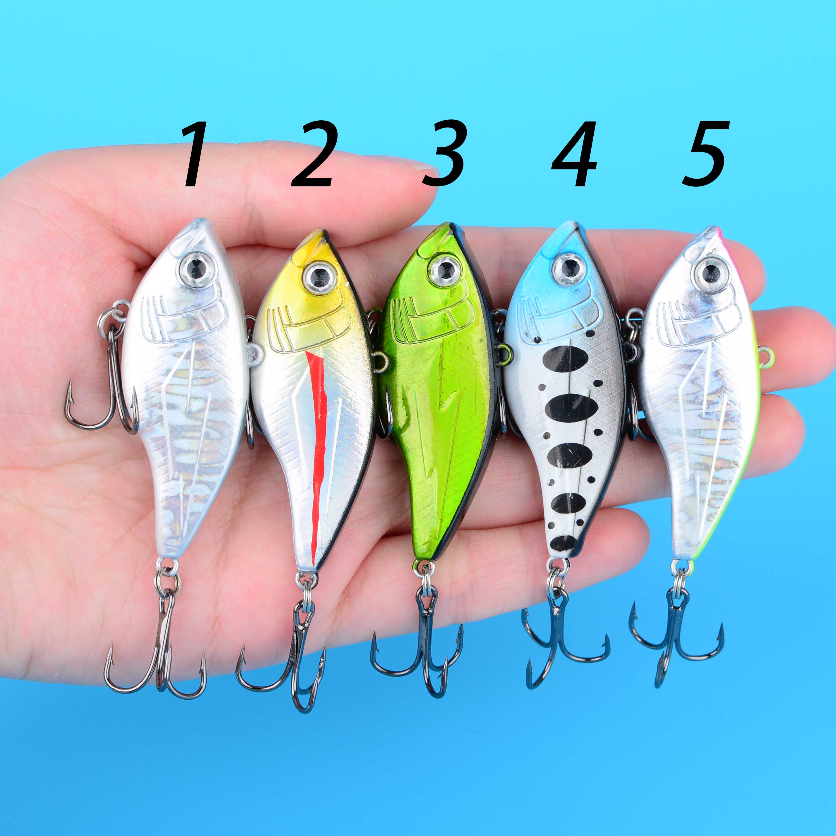 1PC Hard VIB Fishing Lure 5.2c - Fishing Hook Treble のレビューと価格