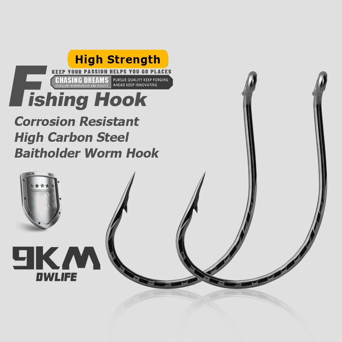 Drop Shot Hook Bass Fishing Ho - Fishing Hook Barbless のレビューと価格