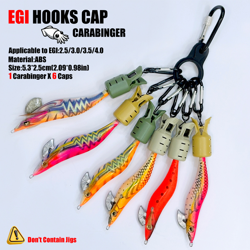 Squid Jig Hook Caps and Carabi - Fishing Hook Jig のレビューと価格