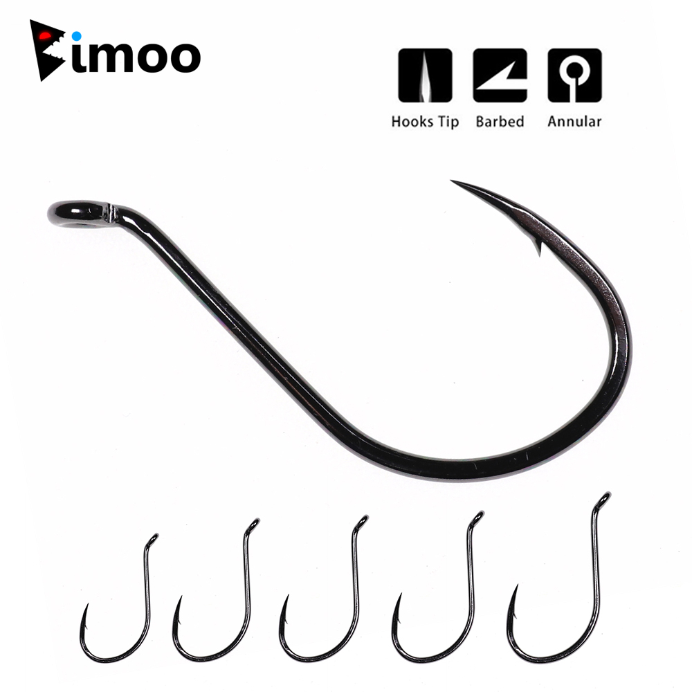 Bimoo 20pcs Offset Octopus Bea - Fishing Hook Barbless のレビューと価格