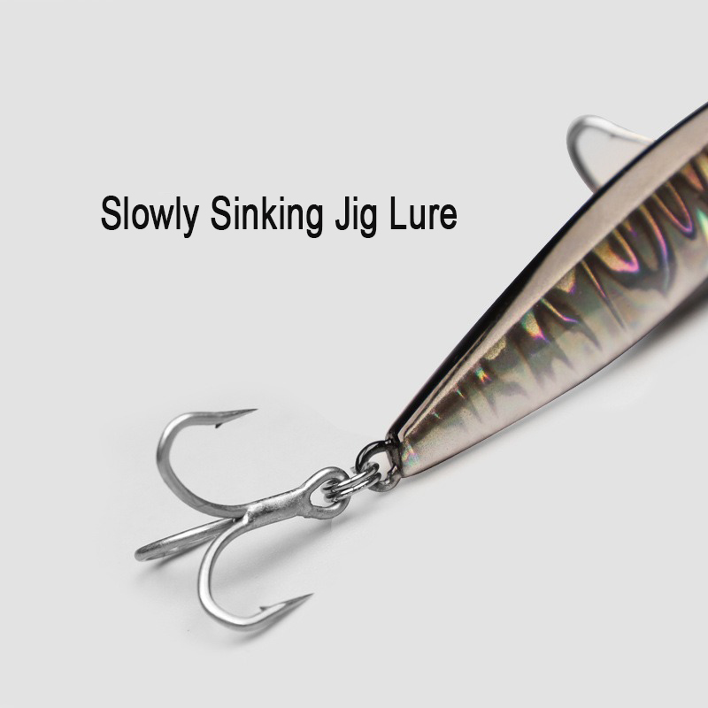 Jig Fishing Lures Metal Jiggin - Fishing Hook Treble のレビューと価格