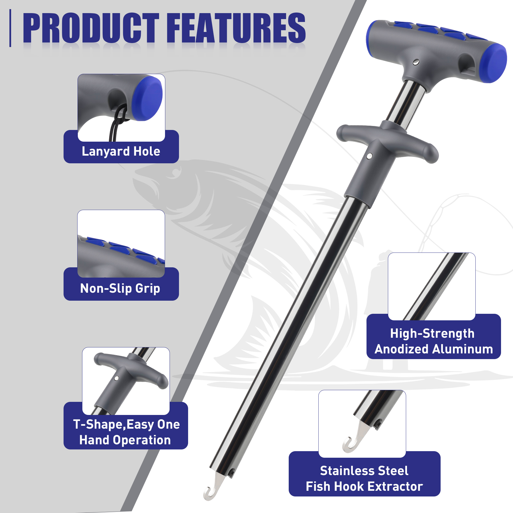 Booms Fishing XW20 Long Fish H - Fishing Hook Remover のレビューと価格