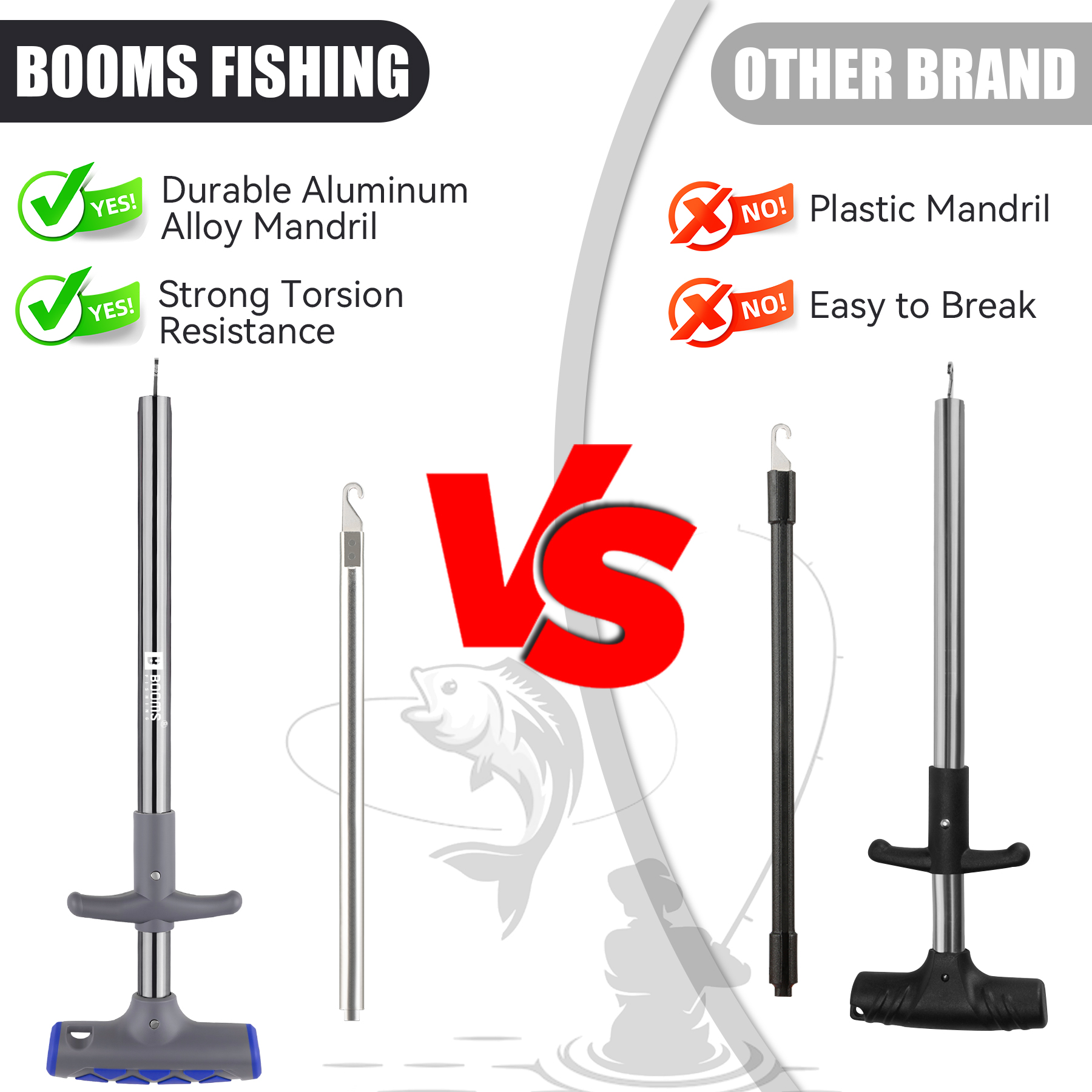 Booms Fishing XW20 Long Fish H - Fishing Hook Remover のレビューと価格
