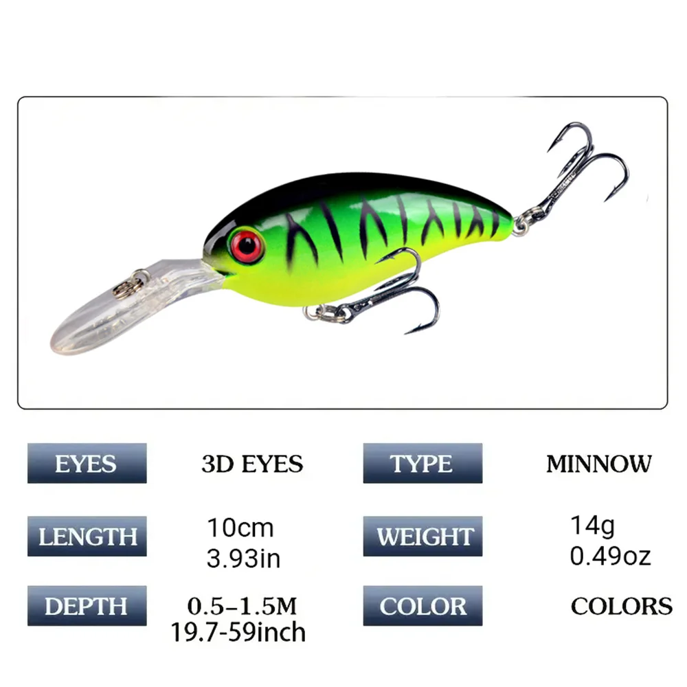 7Pcs Crankbait Fishing Lure Fl - Fishing Hook Treble のレビューと価格