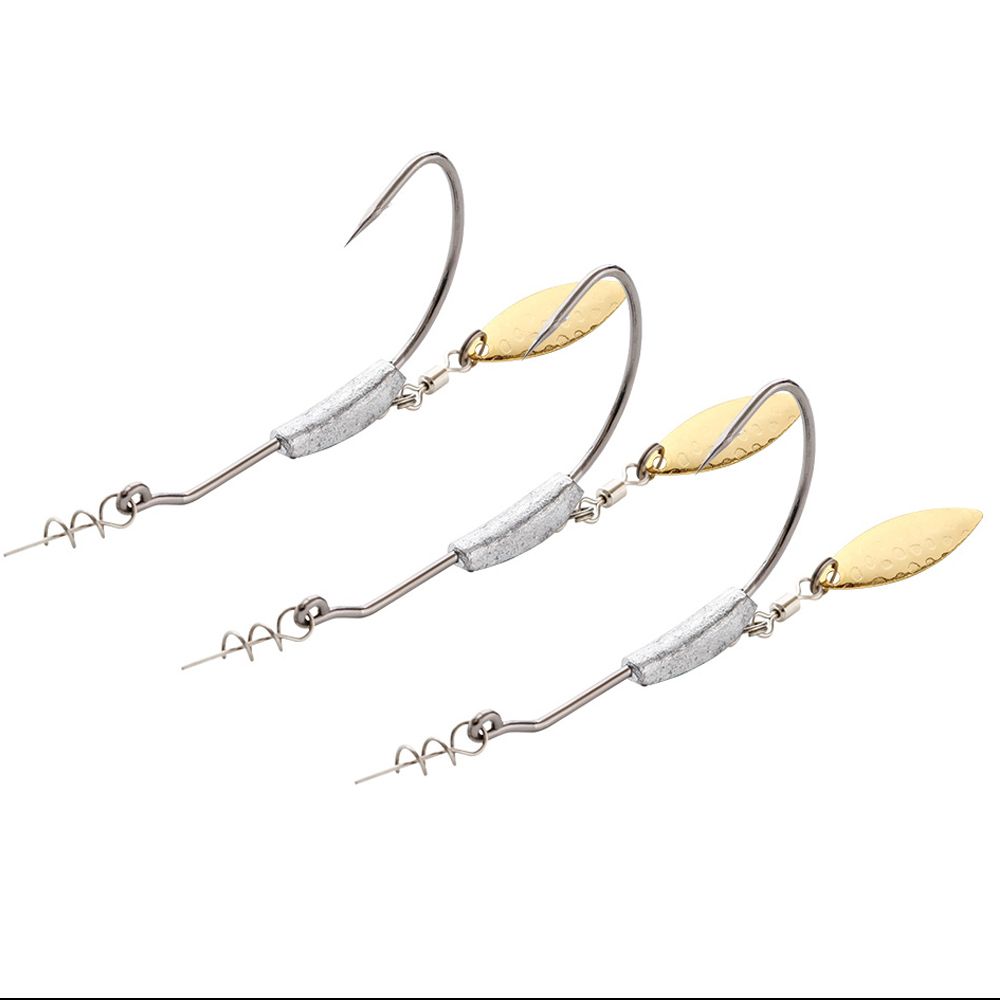 ATUENO 4pcs Offset Fishing Hoo - Fishing Hook Offset のレビューと価格