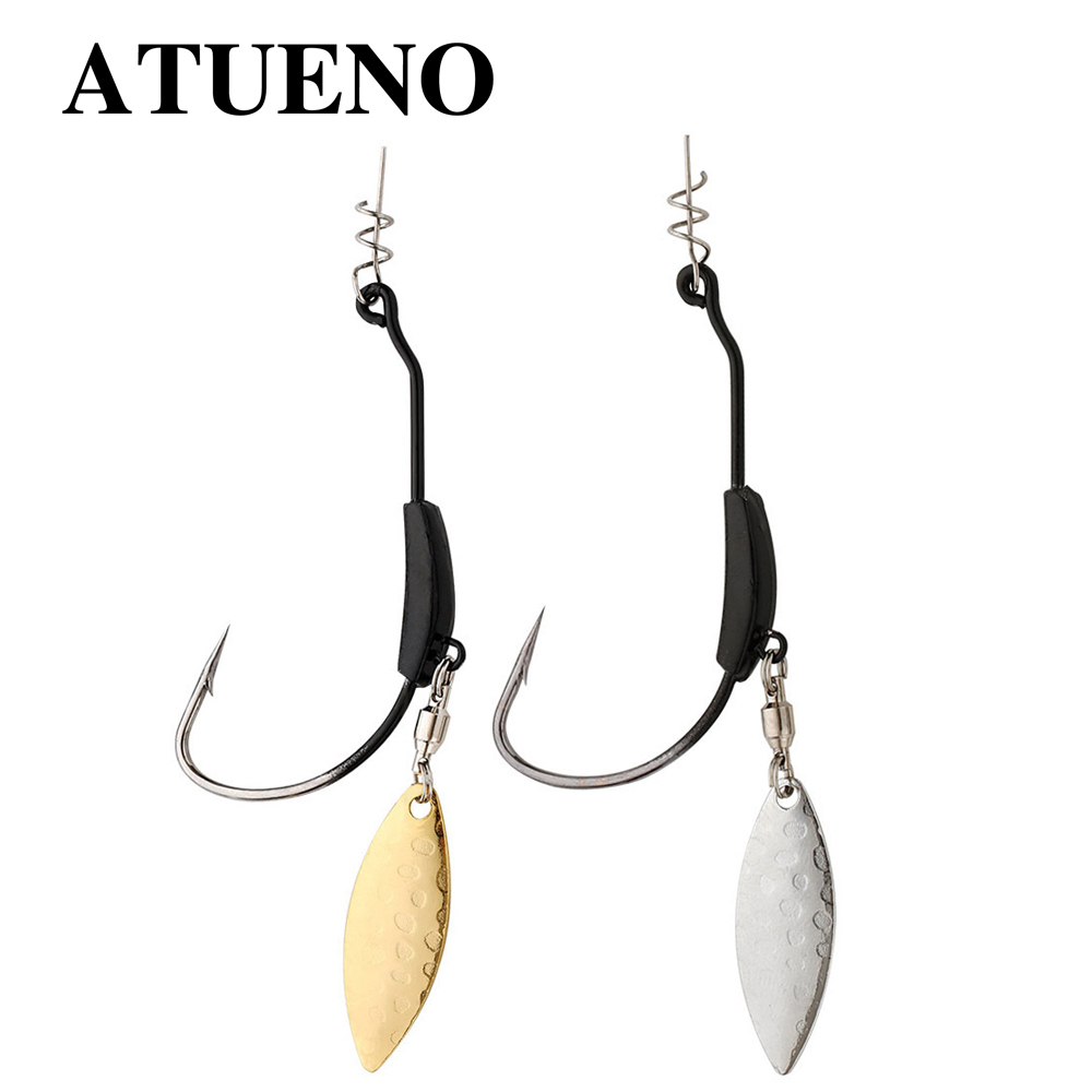 ATUENO 4pcs Offset Fishing Hoo - Fishing Hook Offset のレビューと価格