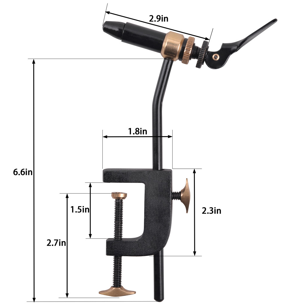 Rotary Fly Tying Vise Tool Saf - Fishing Hook Jig のレビューと価格