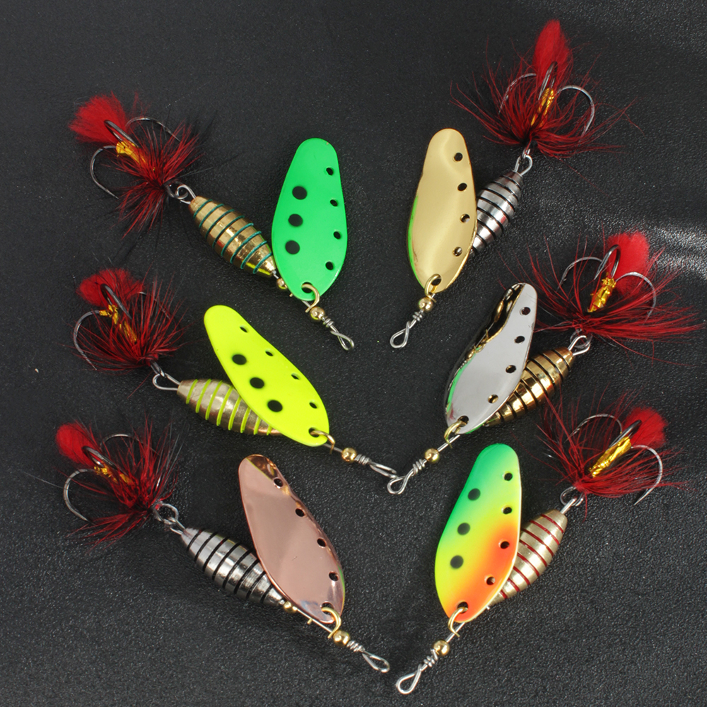 FTK 6g 12g 16g Metal Spinner B - Fishing Hook Treble のレビューと価格