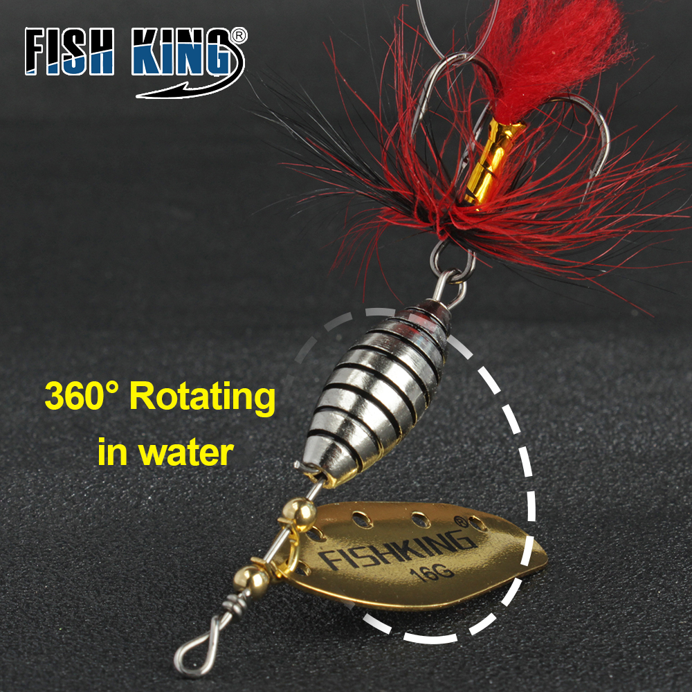 FTK 6g 12g 16g Metal Spinner B - Fishing Hook Treble のレビューと価格