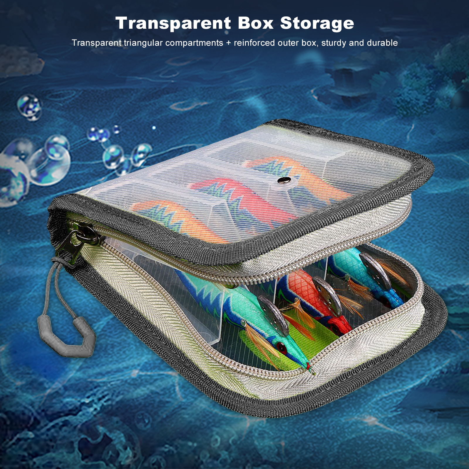 6 Grid Fishing Lure Storage Ba - Fishing Hook Jig のレビューと価格