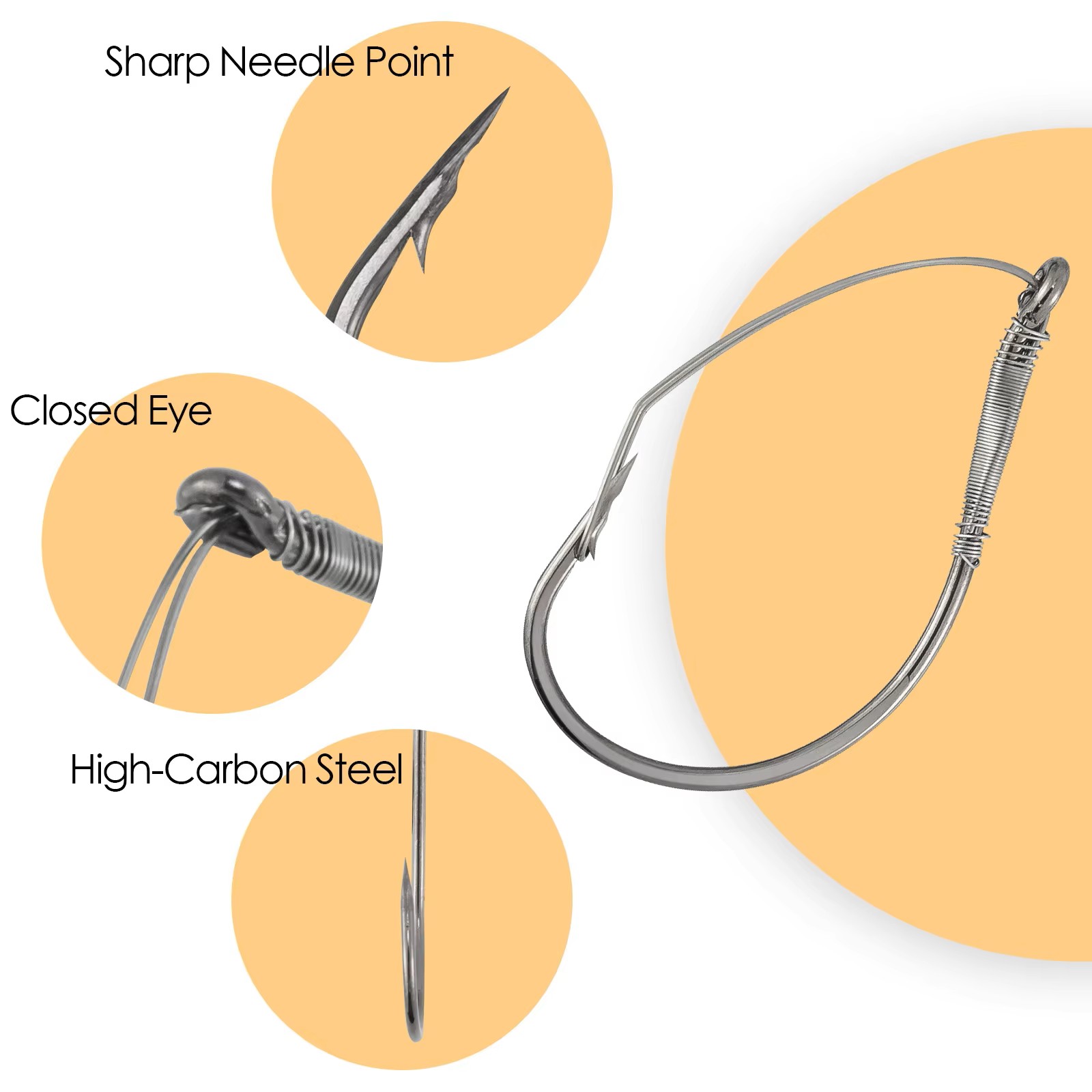 FishTrip Weedless Wacky Rig Ho - Fishing Hook Weedless のレビューと価格