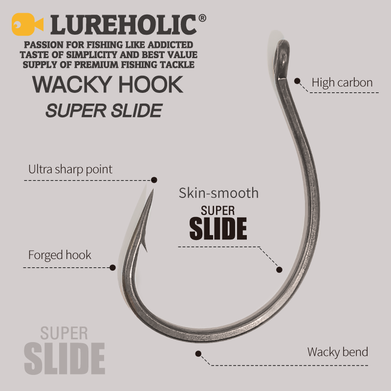LUREHOLIC PTFE Super Slide Wac - Fishing Hook Barbless のレビューと価格