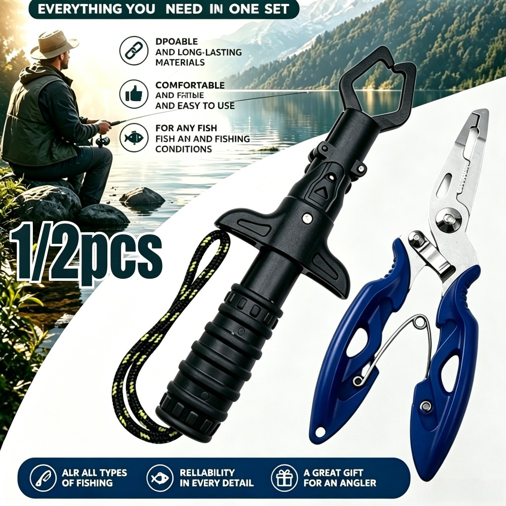 1/2pcs Fishing Gripper and Pli - Fishing Hook Remover のレビューと価格