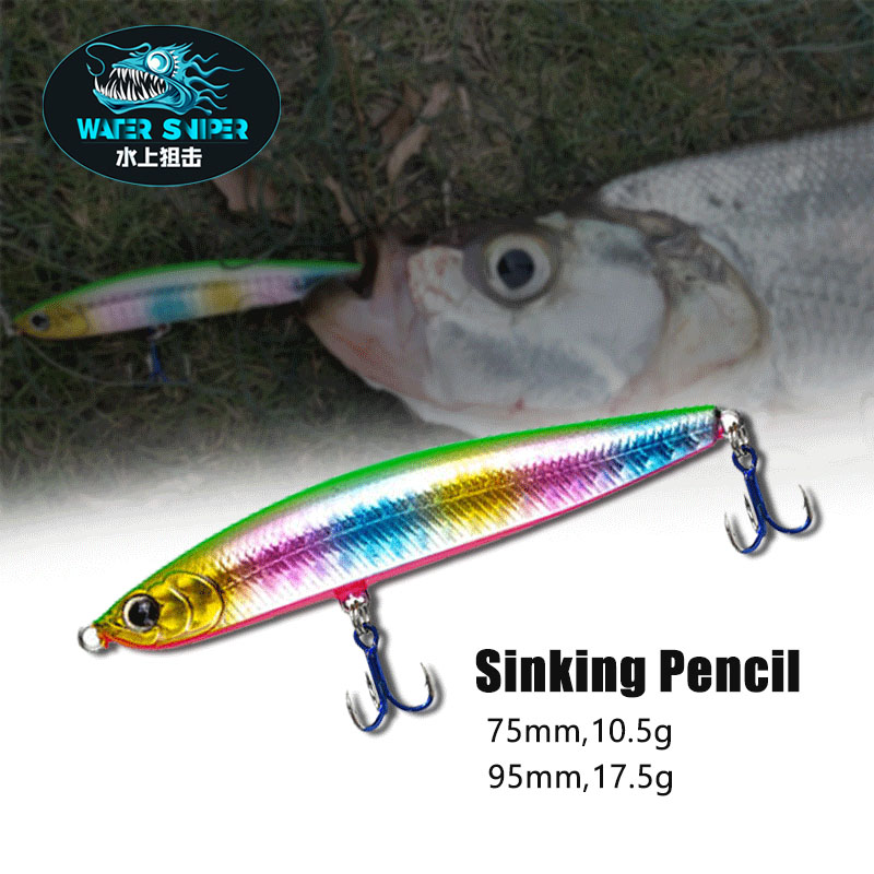 Water Sniper 10.5g 75mm Jerk P - Fishing Hook Treble のレビューと価格