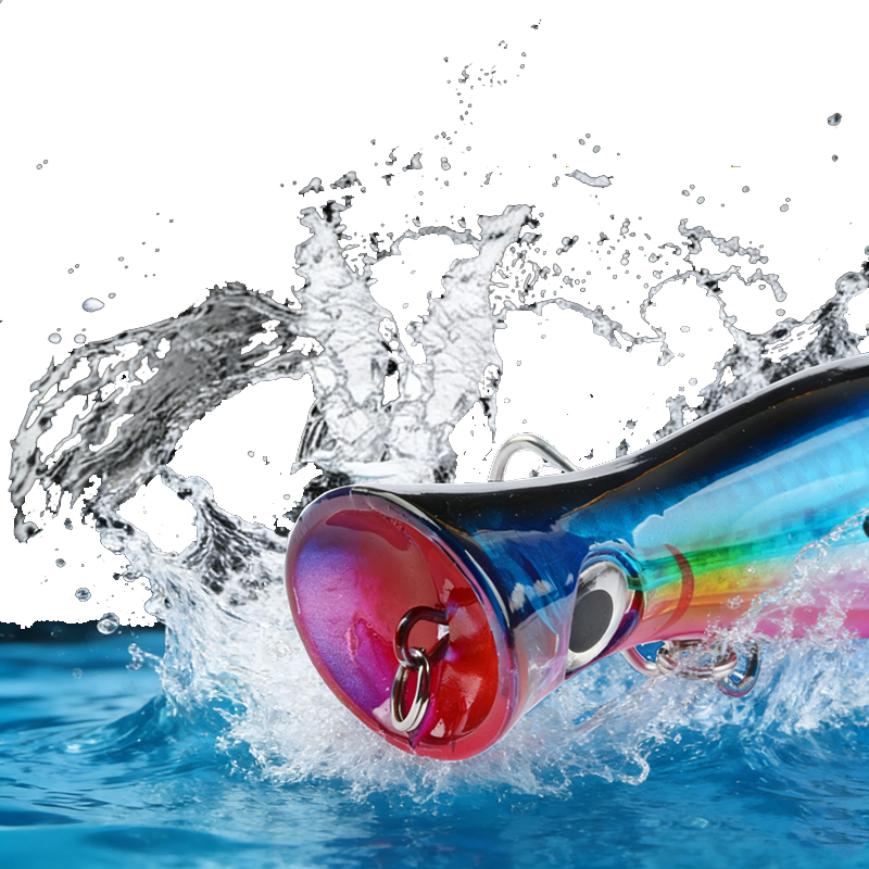 1pc 43g Big Popper Floating Wo - Fishing Hook Treble のレビューと価格